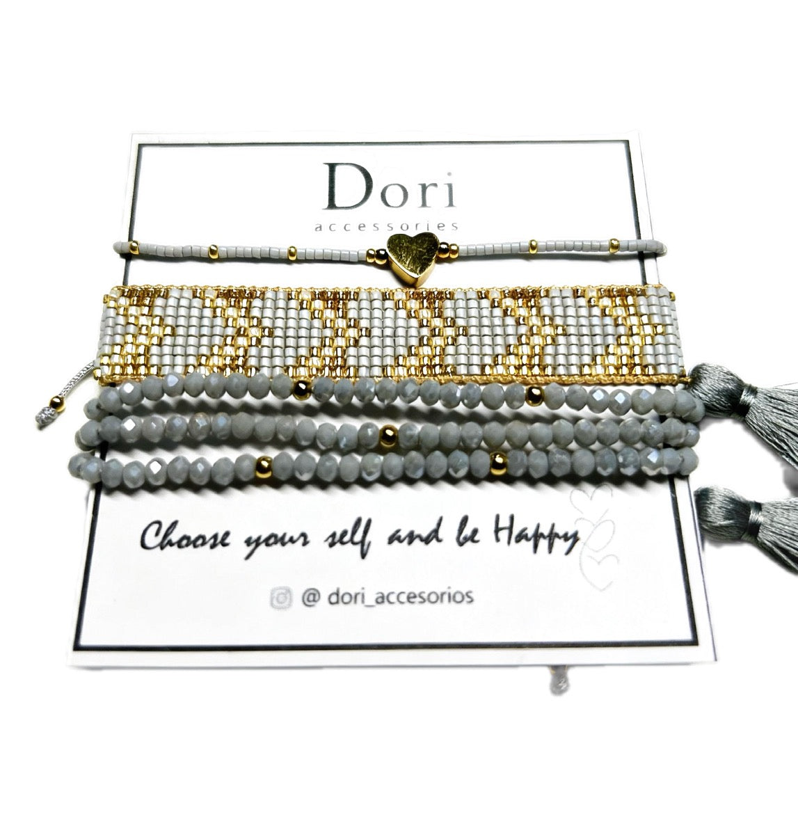 Miyuki and Crystal Bracelet Set