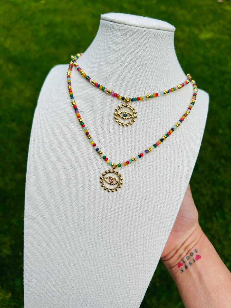Short Natural Stone Necklaces