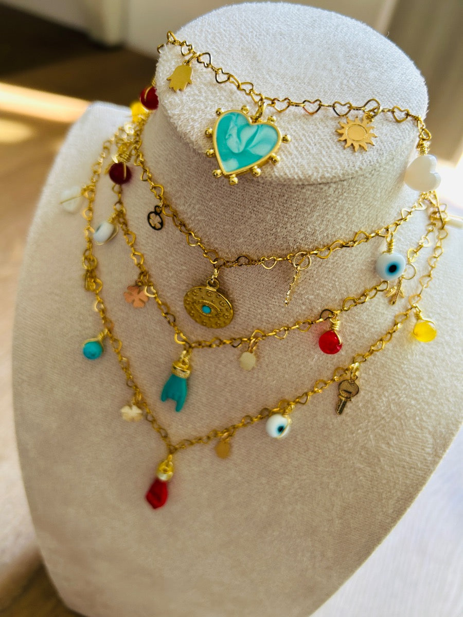 Steel Chains with Charms