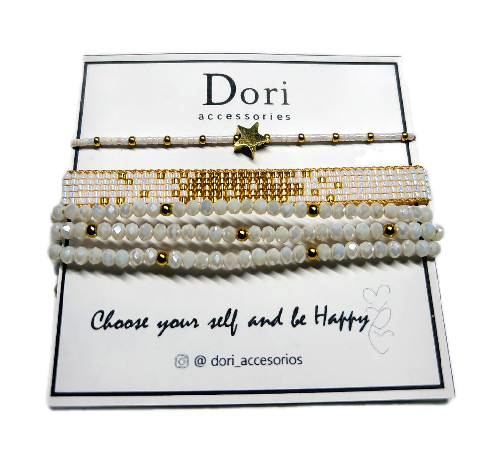 Miyuki and Crystal Bracelet Set