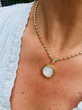 Adjustable Chain Pearl Pendant ft Saint Michael the Archangel