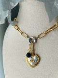 W. HEART | Adjustable rhodium chunky chain