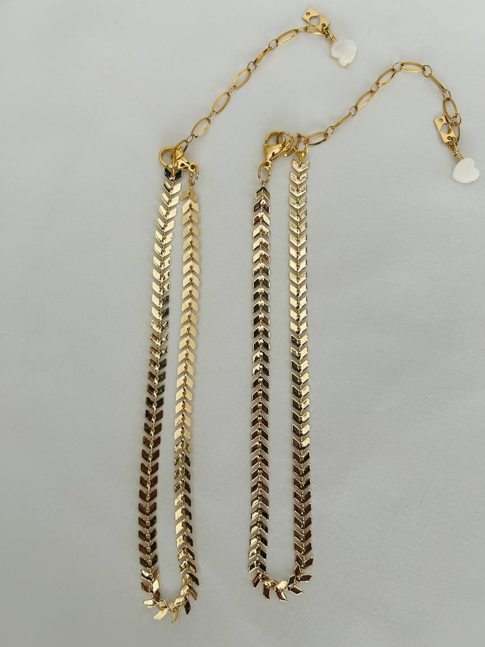 Adjustable gold-filled choker chain