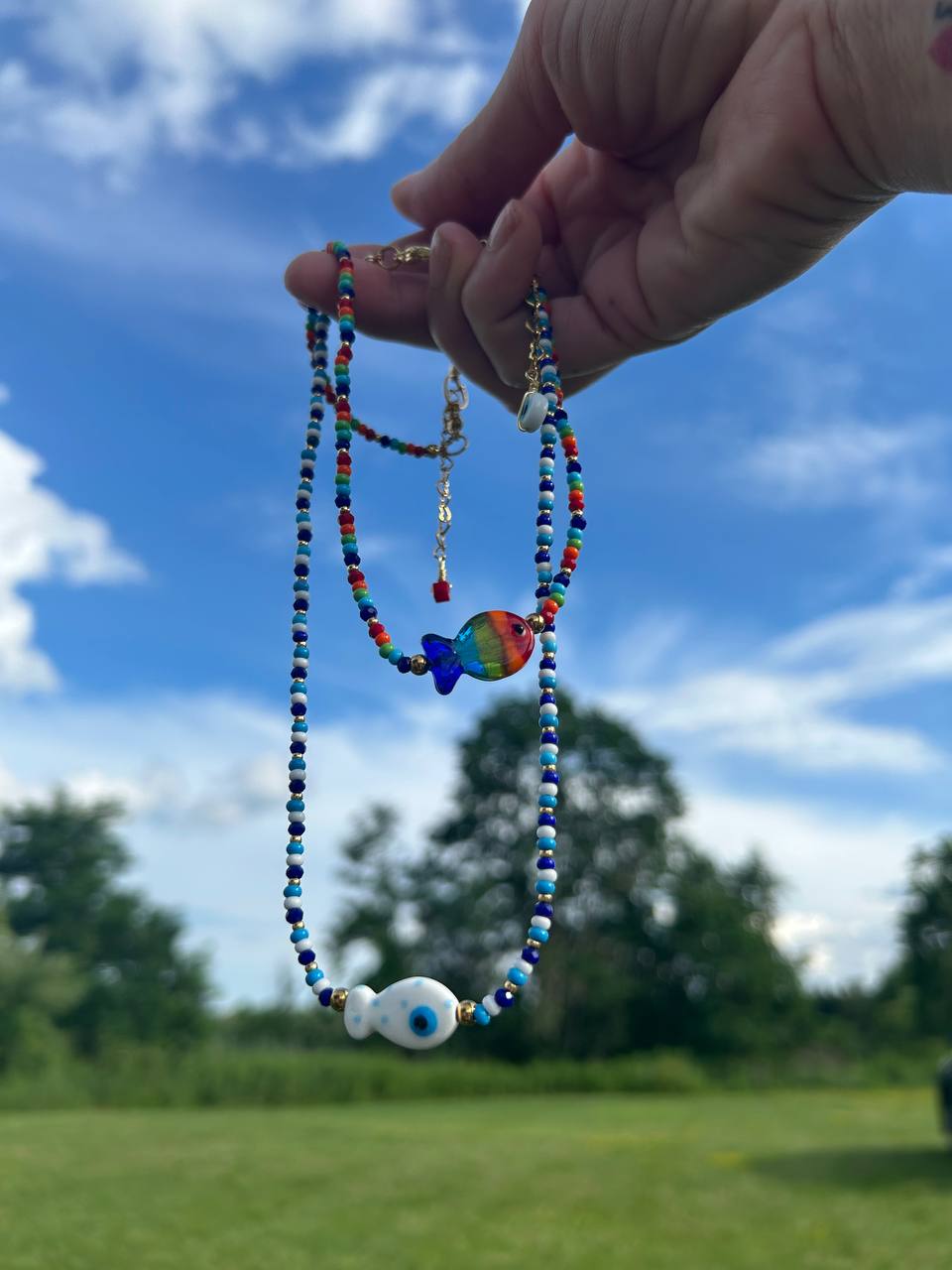 Adjustable Necklace | WHITE