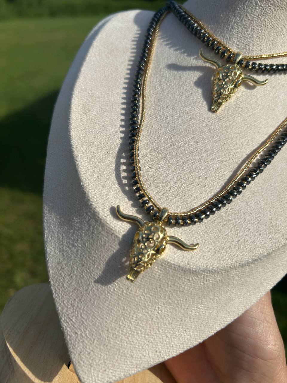 Double-strand Miyuki necklace