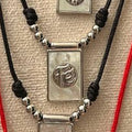 Adjustable Cord Necklaces and Scapular-style Charms | BLACK