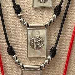 Adjustable Cord Necklaces and Scapular-style Charms | BLACK