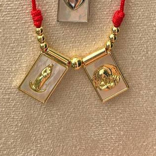Adjustable Cord Necklaces and Scapular-style Charms | RED