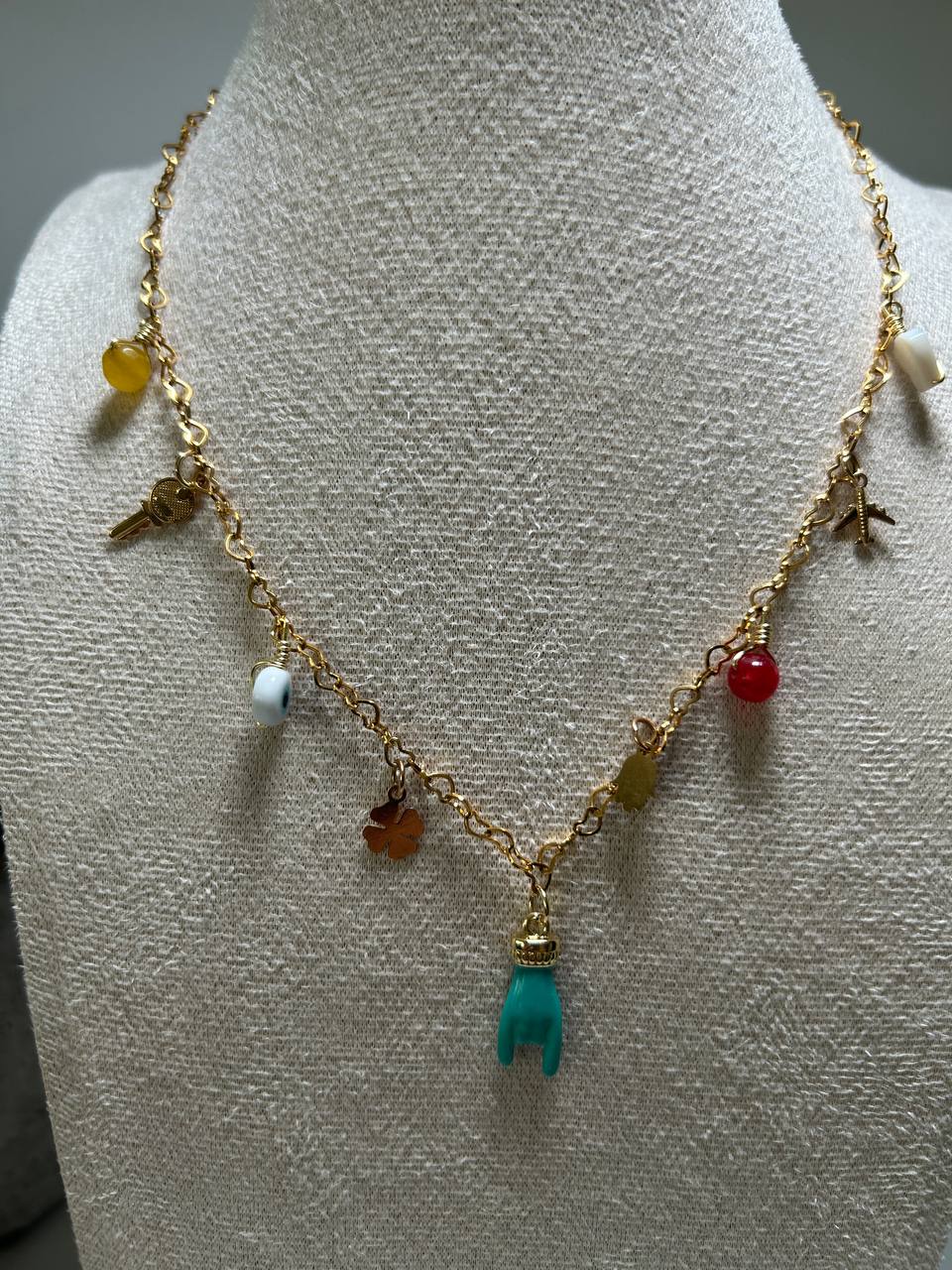 Steel Chains with Charms | GREEN